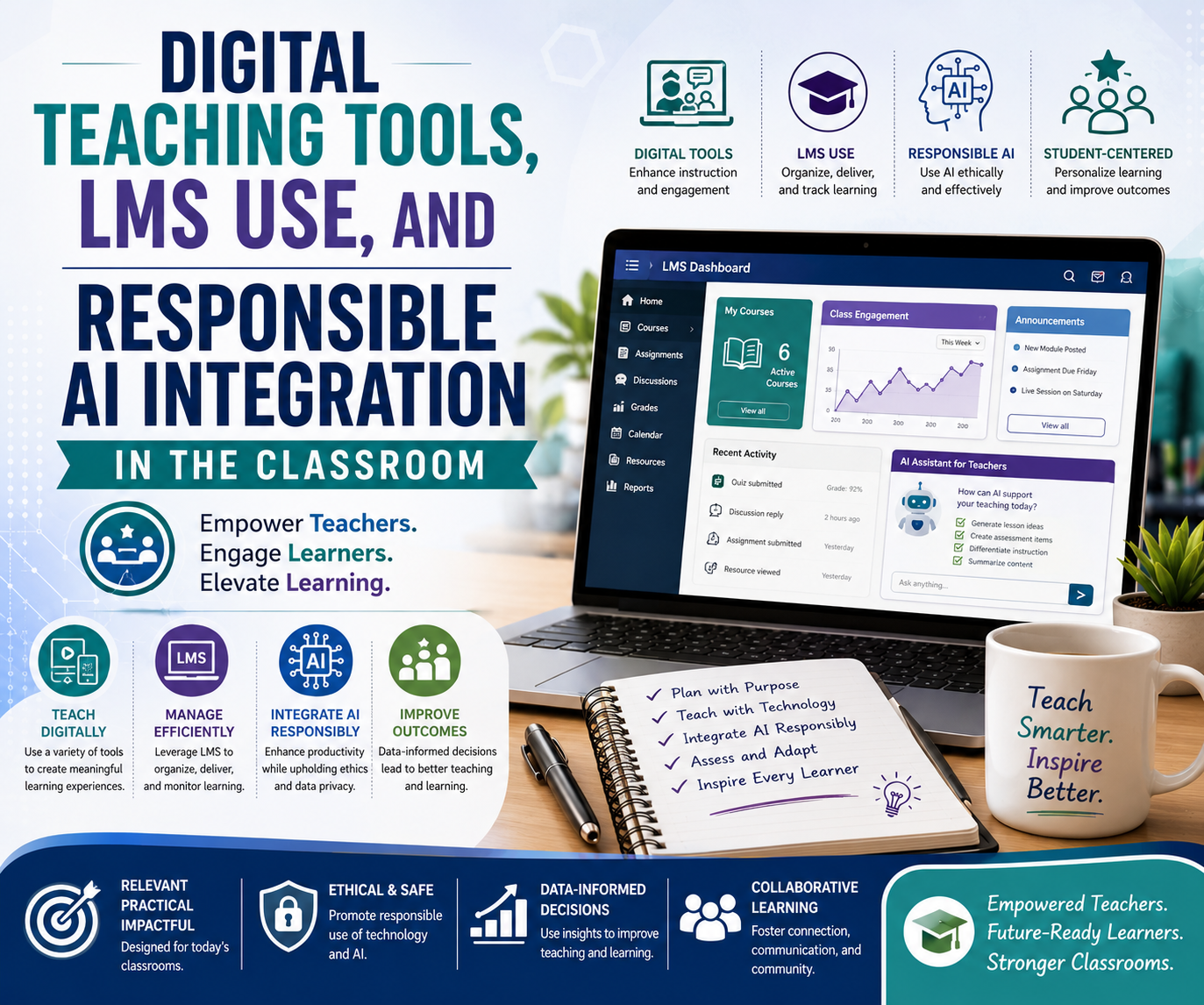 Digital Teaching Tools, LMS Use, and Responsible AI Integration in the Classroom