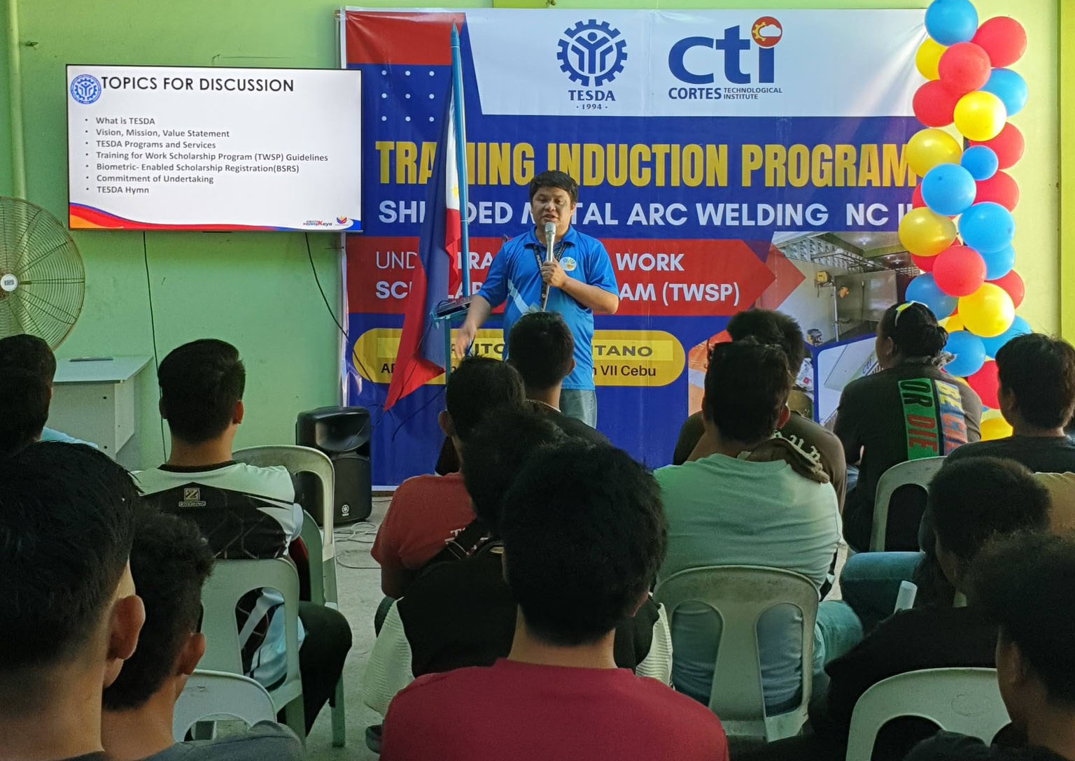 CTI Welcomes Batch 4 of SMAW NC II Trainees during the TIP
